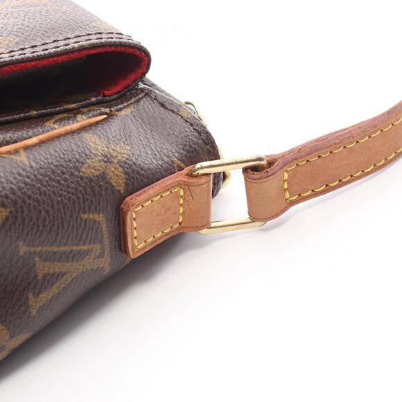 LOUIS VUITTON Brown Monogram Leather Shoulder Bag - Picture 13 of 14